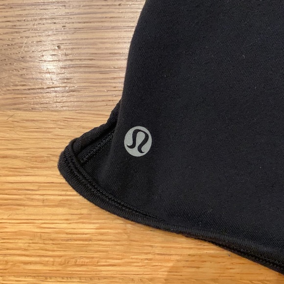 Black Lululemon athletic shorts. - Picture 3 of 7